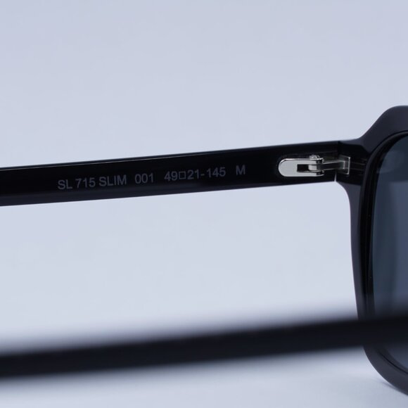 🕶️ New Saint Laurent SL715 SLIM 001 Sunglasses - Black Frame, Black Lenses - Picture 6 of 10